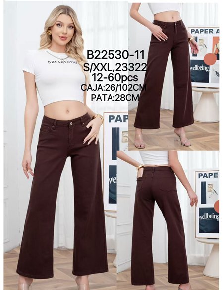 Pantalón vaquero wide leg