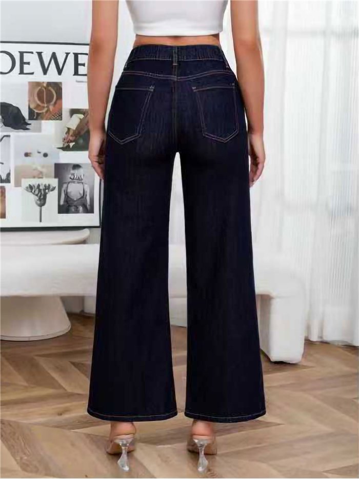 jean palazzo bleu foncé