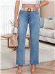Jeans rectos cinturón
