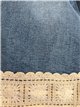 Jeans capri con crochet en bajo