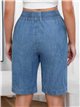 Bermuda denim con cintura elástica