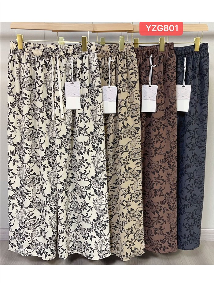 Pantalón palazzo estampado floral