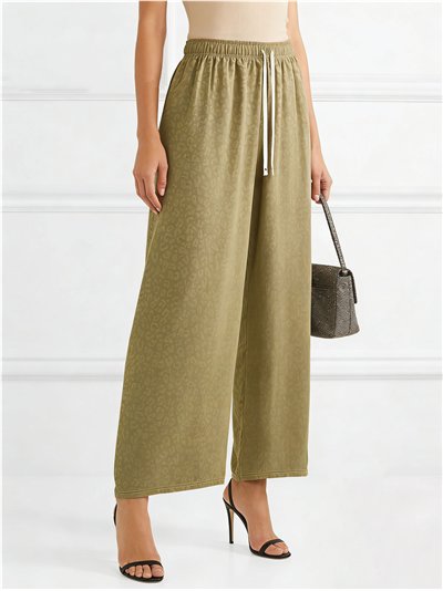 Pantalón palazzo animal print