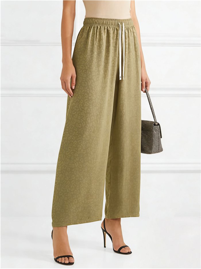 Pantalón palazzo animal print