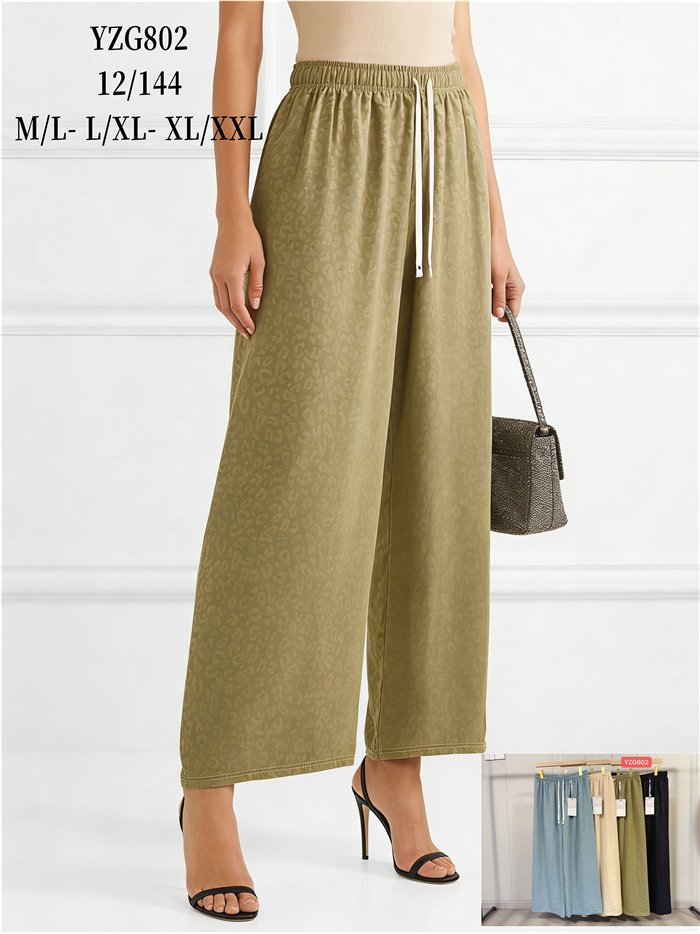 Pantalón palazzo animal print