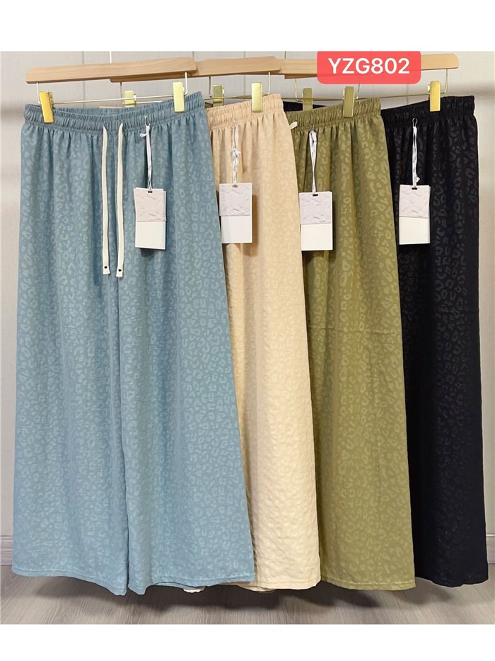 Pantalón palazzo animal print