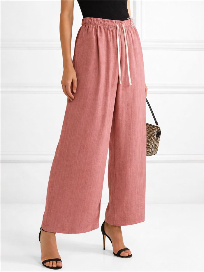 Pantalón palazzo textura