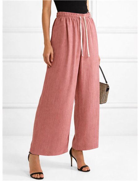 Pantalón palazzo textura