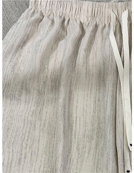 Pantalón palazzo textura