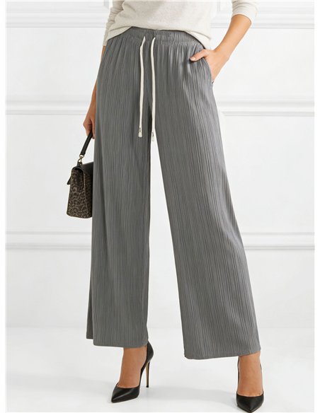 Pantalón palazzo plisado
