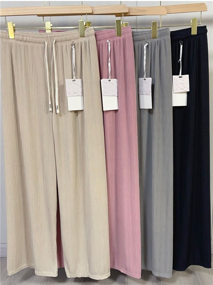 Pantalón palazzo plisado