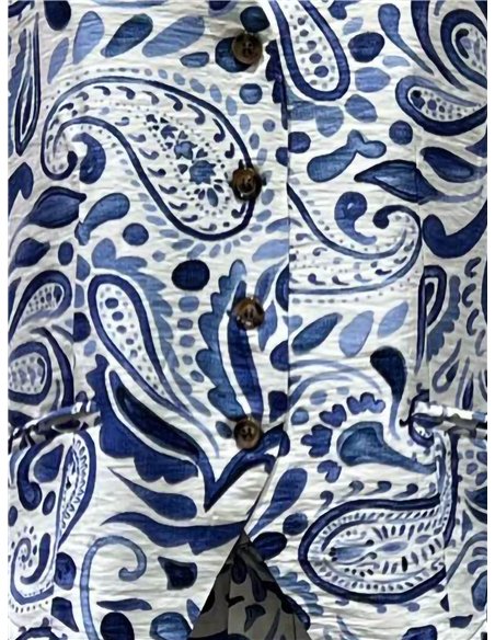 Conjunto paisley de chaleco y pantalón palazzo