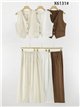 Conjunto chaleco sastre y pantalón palazzo