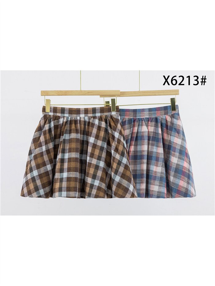 Falda mini globo cuadros