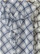 Blusa cuadros con volantes