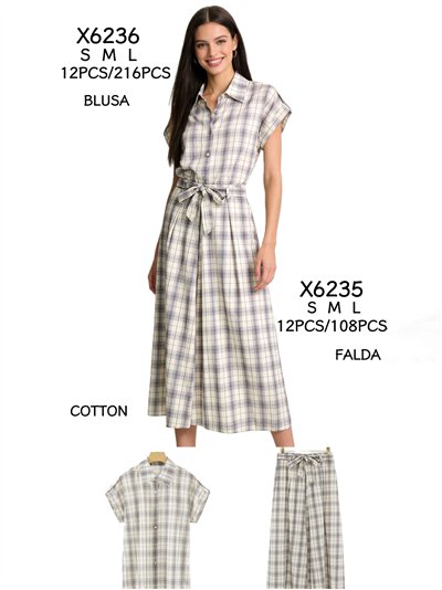 Camisa cuadros manga corta 2