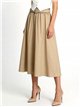 Falda midi con cinturón