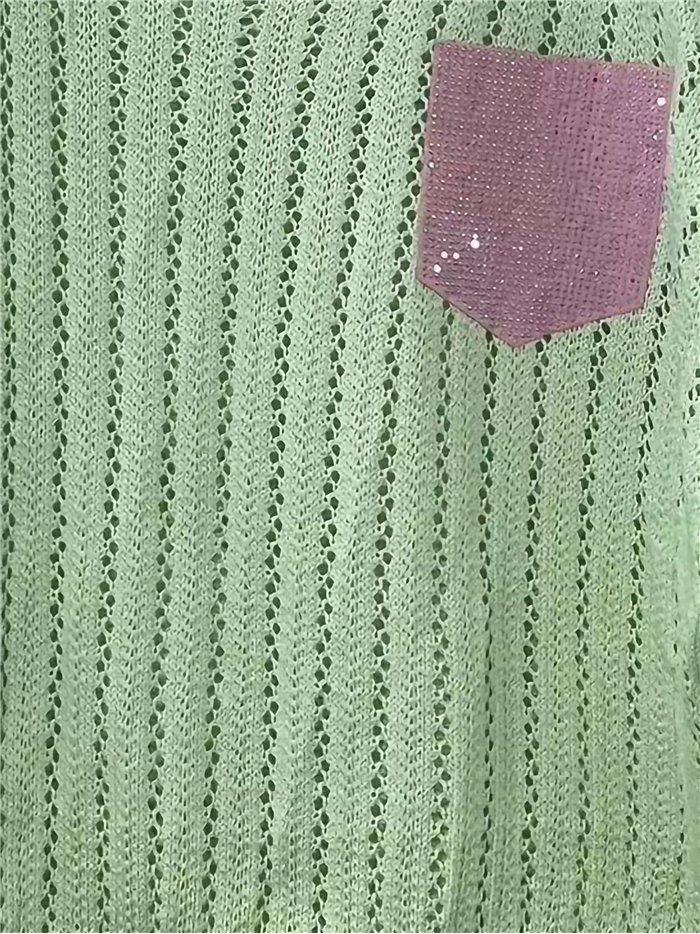 Sparkle open-knit sweater