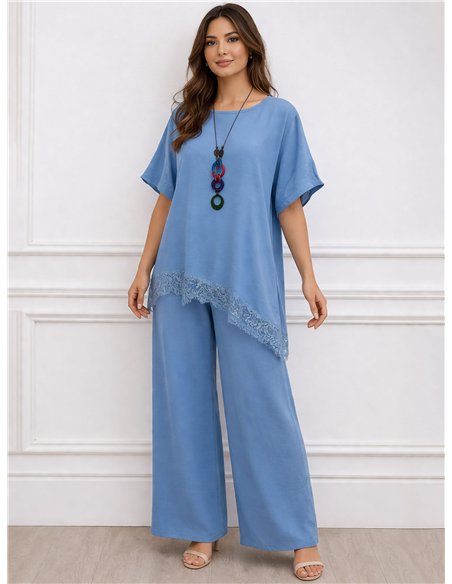 Bluse und Hose aus Spitze (Set)