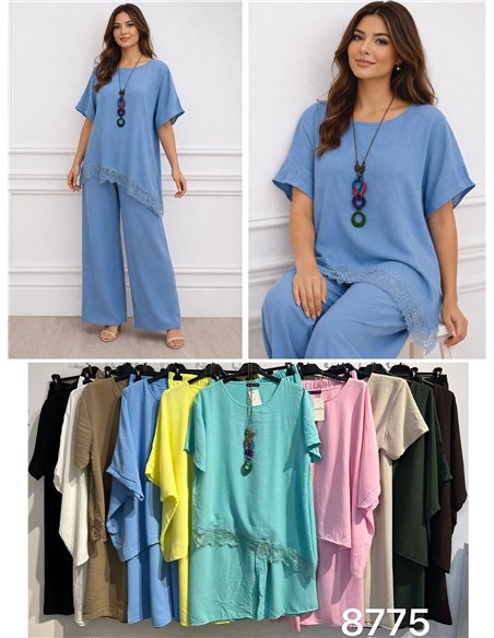 Bluse und Hose aus Spitze (Set)