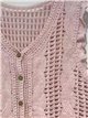 Gilet en crochet ajouré avec boutons