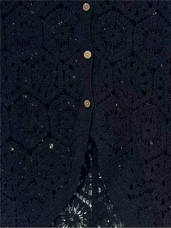 Chaqueta corta de crochet