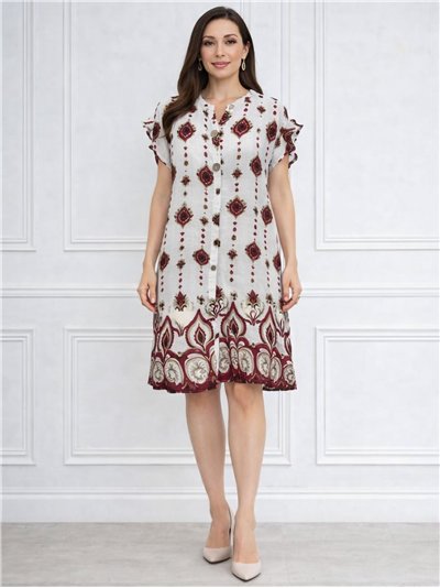 Boho motif dress