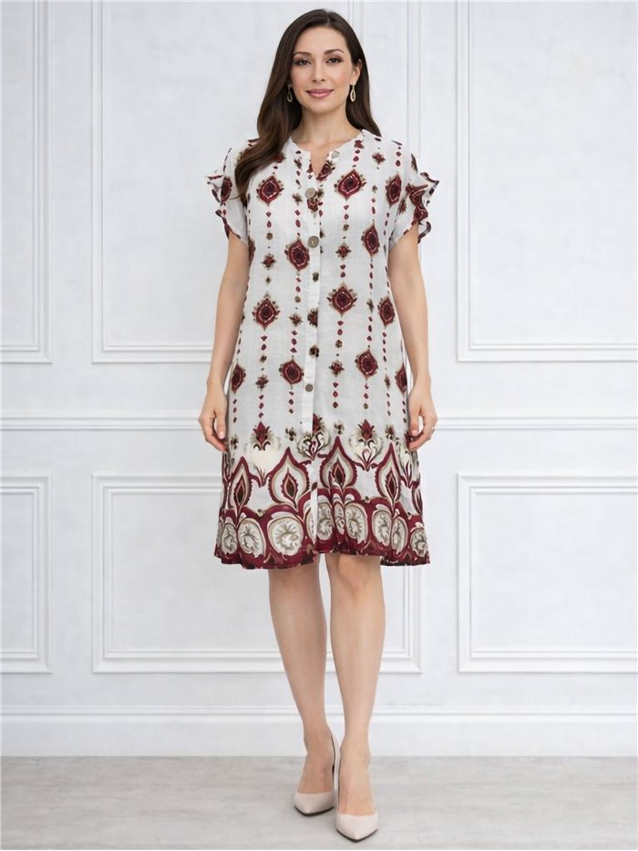 Boho motif dress