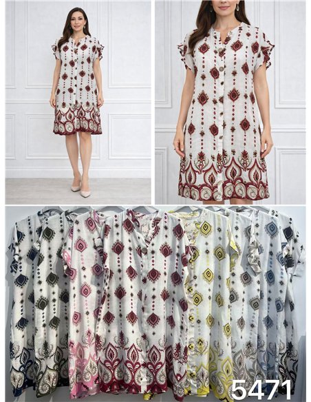 Boho motif dress