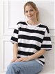 Camiseta amplia rayas anchas