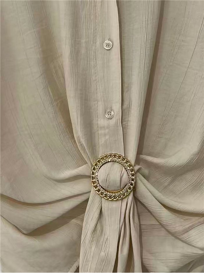 Camisa anudada con aro