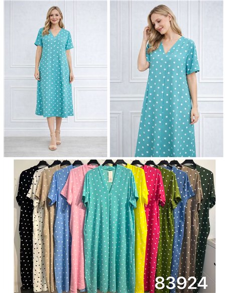 Vestido midi unares cuello pico