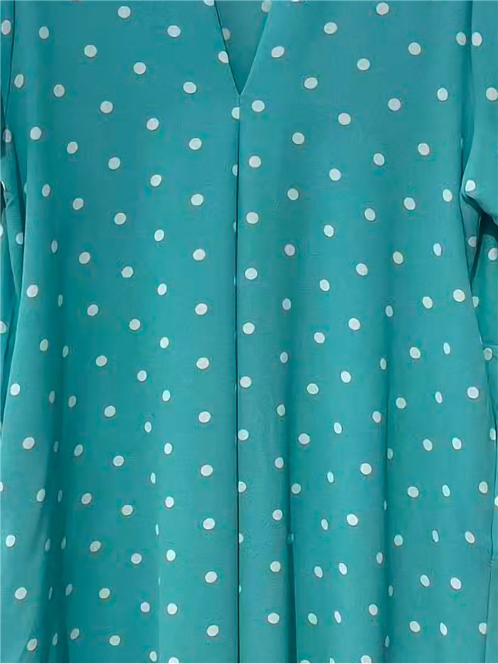 Vestido midi unares cuello pico