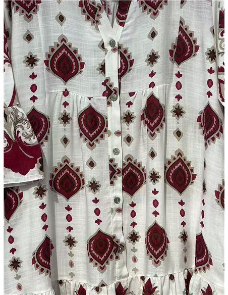 Bedrucktes Boho-Midikleid