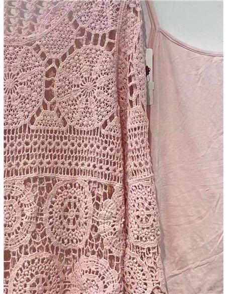 Blusa de crochet con top