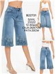 Jeans culotte bordados de flores