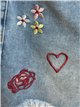 Short denim bordado