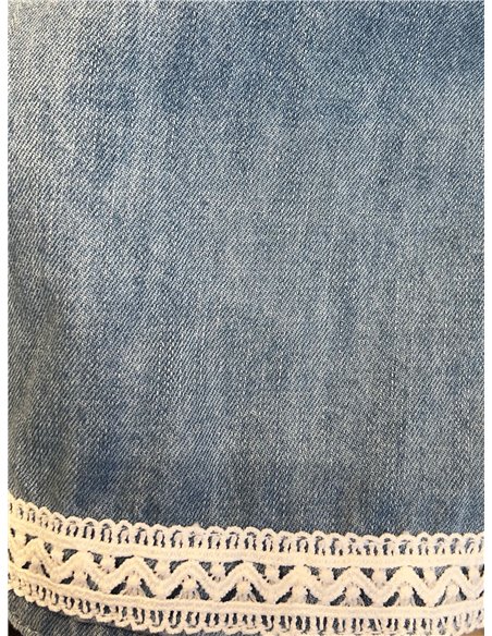 Short denim puntilla