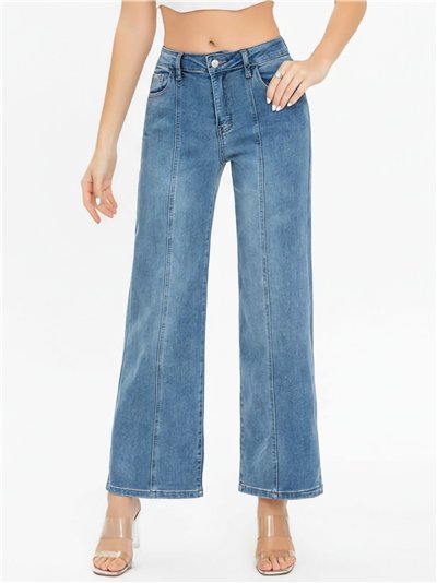 Jeans rectos tiro alto