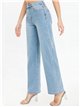 Jeans wide leg tachas