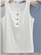 Button detail tank top