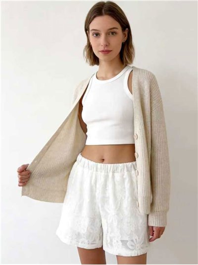 Short encaje con forro