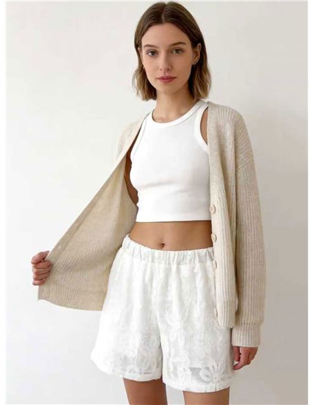 Short encaje con forro