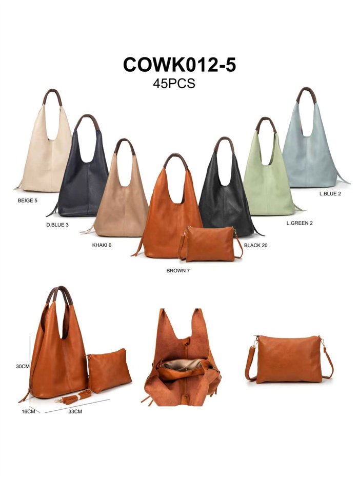 Bolso hobo detalle asa con neceser