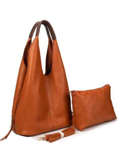 Bolso hobo detalle asa con neceser