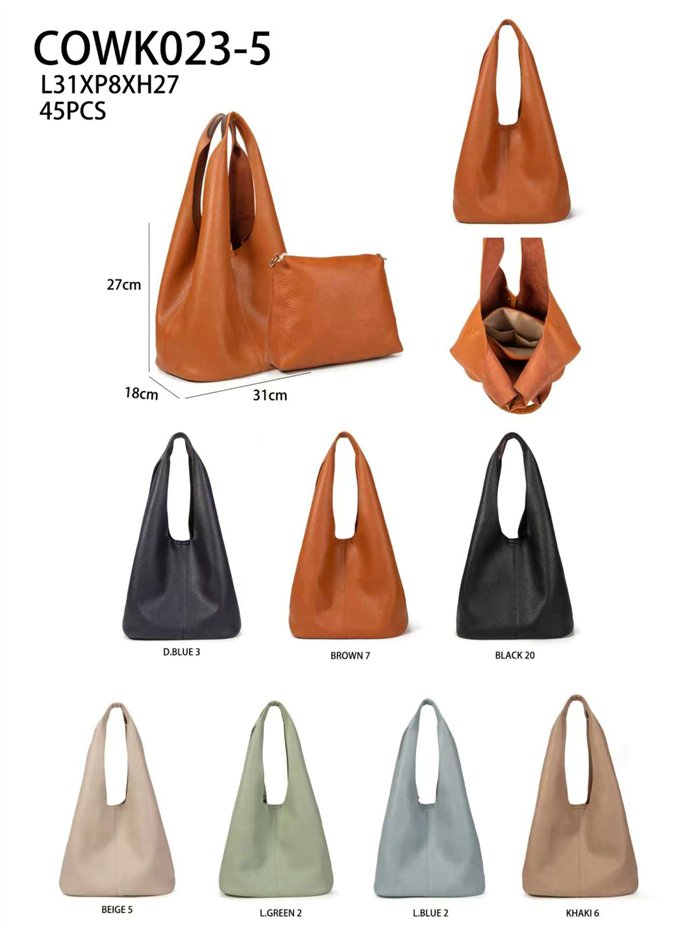 Bolso hobo con neceser interior