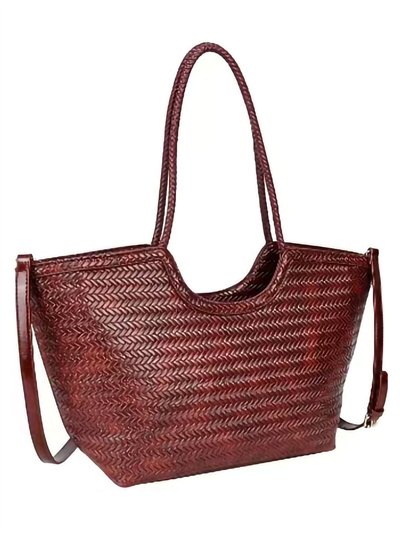 Bolso shopper trenzado efecto piel 2