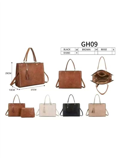 Bolso shopper tachas con neceser