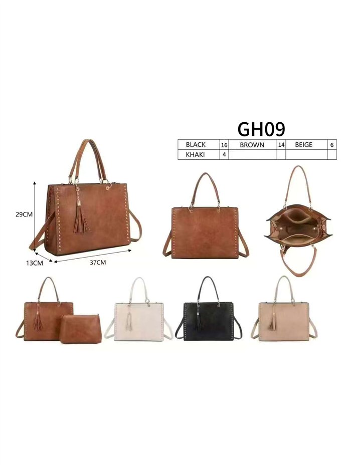 Bolso shopper tachas con neceser