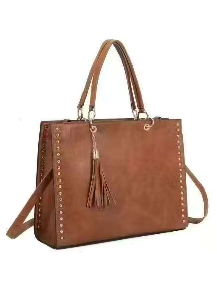 Bolso shopper tachas con neceser